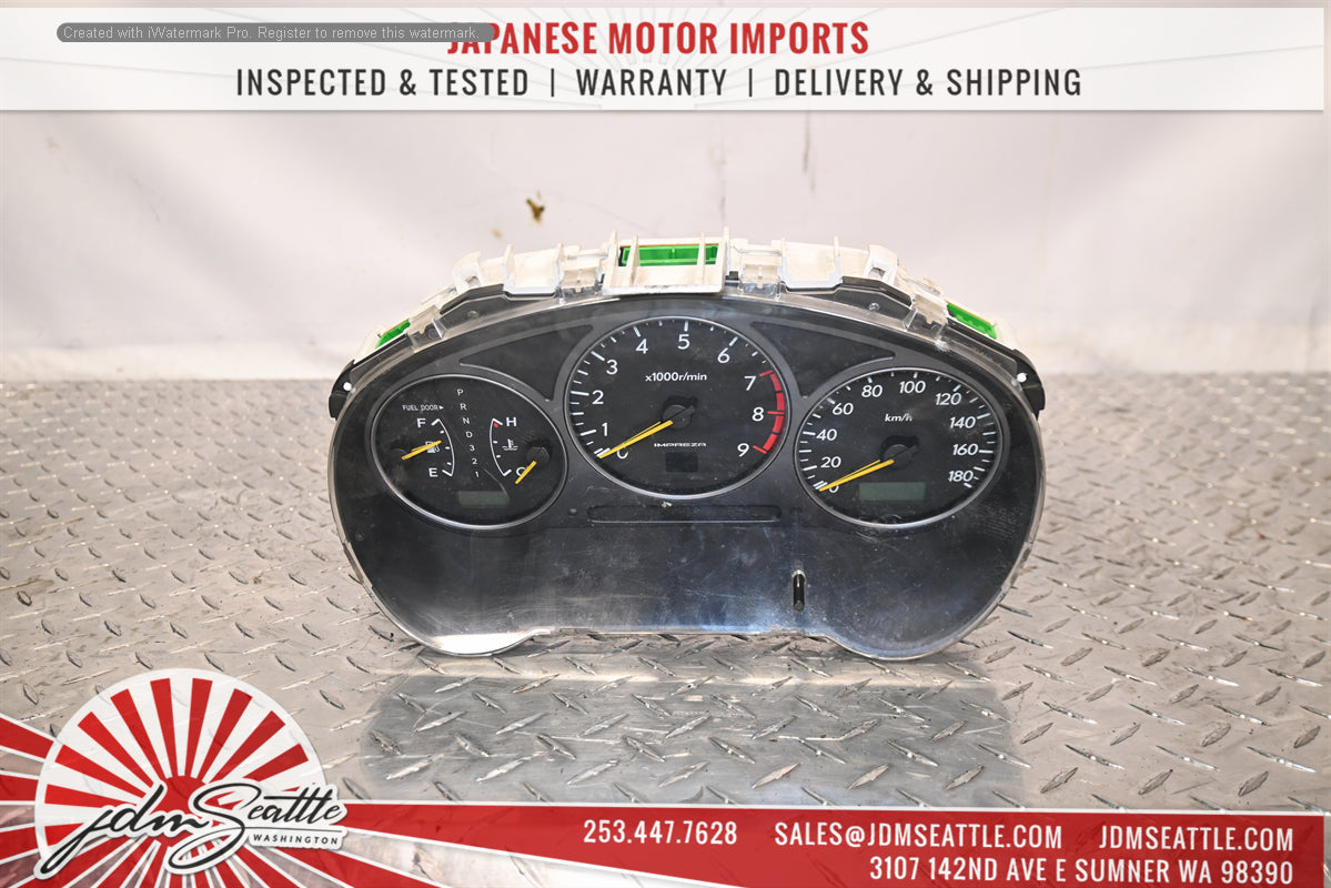 JDM 2002 2003 Subaru Impreza WRX Turbo GDA KM/H A/T Gauge Cluster SPEEDOMETER