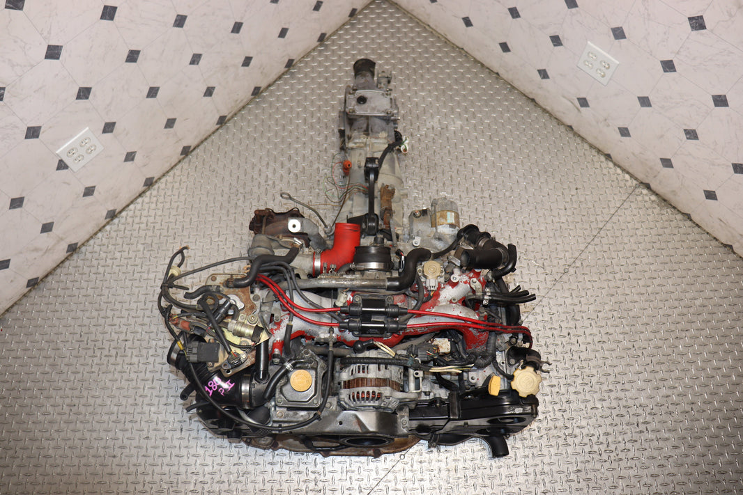JDM EJ207 turbo engine with 5-speed manual transmission