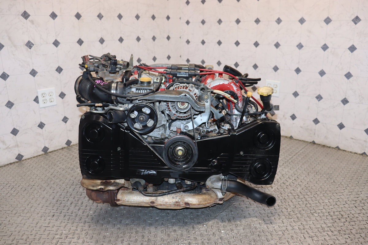 JDM EJ207 turbo engine with 5-speed manual transmission