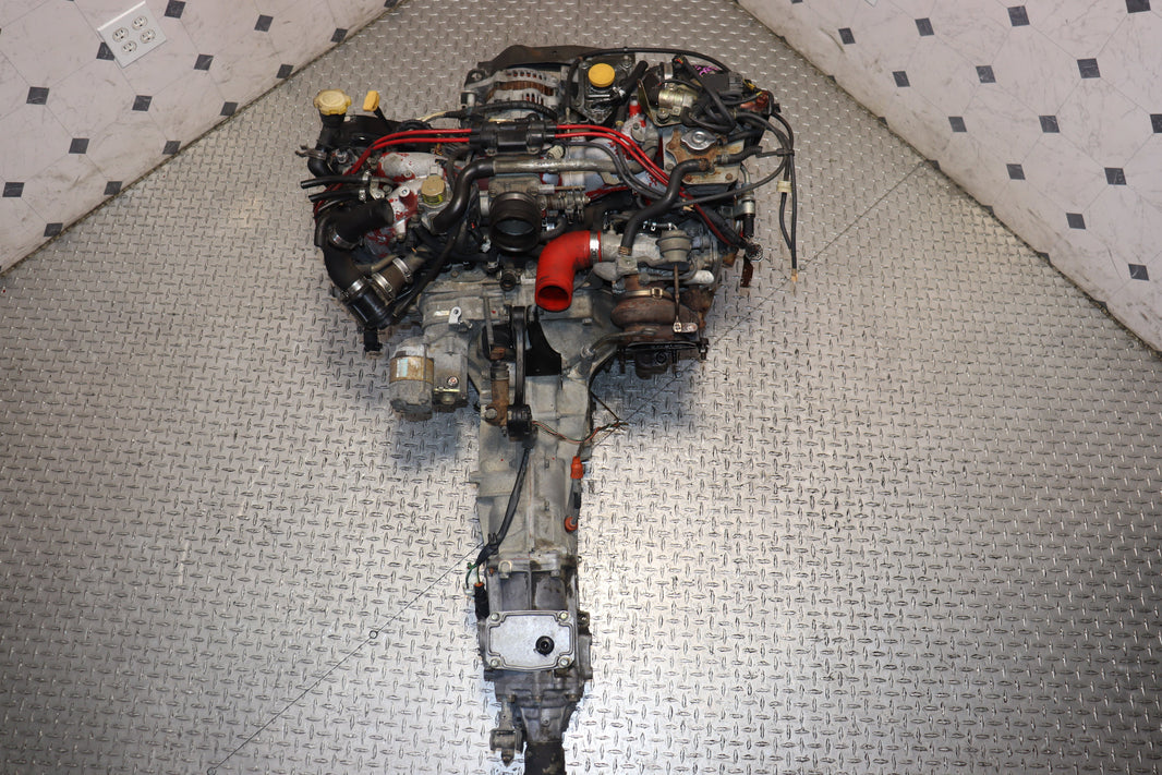 JDM EJ207 turbo engine with 5-speed manual transmission