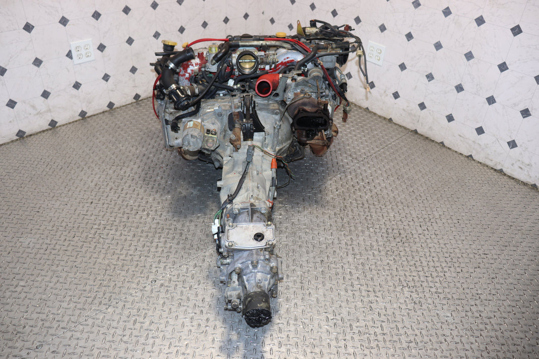 JDM EJ207 turbo engine with 5-speed manual transmission