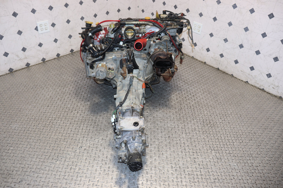 JDM EJ207 turbo engine with 5-speed manual transmission