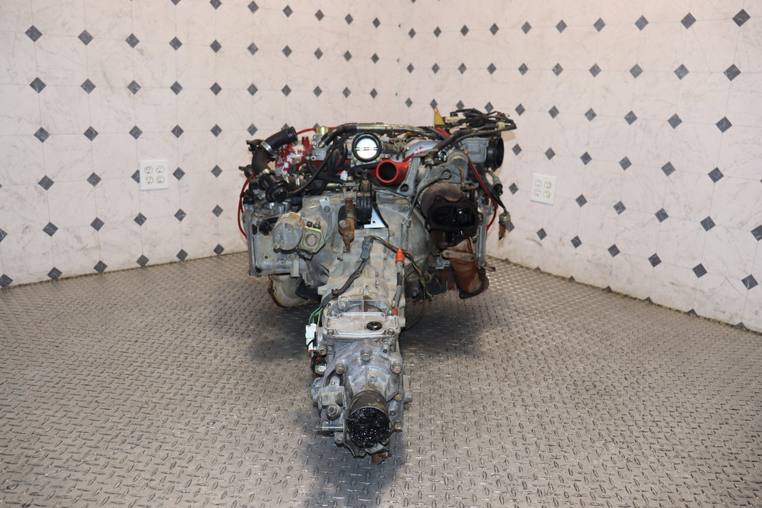 JDM EJ207 turbo engine with 5-speed manual transmission