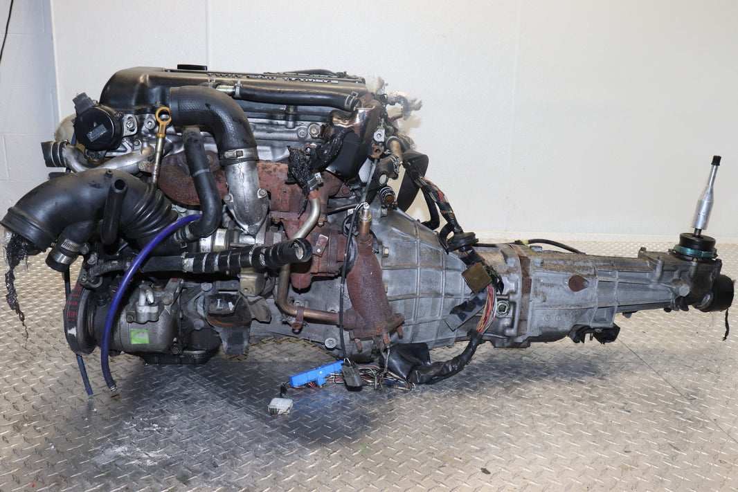 NISSAN SILVIA S13 2.0L INLINE4 DOHC TURBOCHARGED BLACKTOP JDM ENGINE W/ 5 SPEED MANUAL TRANSMISSION