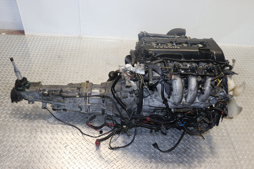 NISSAN SILVIA S13 2.0L INLINE4 DOHC TURBOCHARGED BLACKTOP JDM ENGINE W/ 5 SPEED MANUAL TRANSMISSION